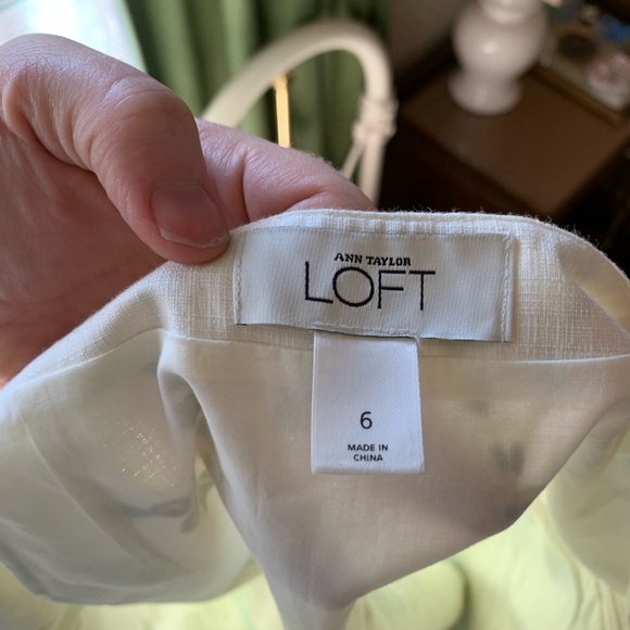 The Loft Cream floral A line skirt - Picture 5 of 7